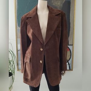 Vintage Suede Blazer/ Sports Coat